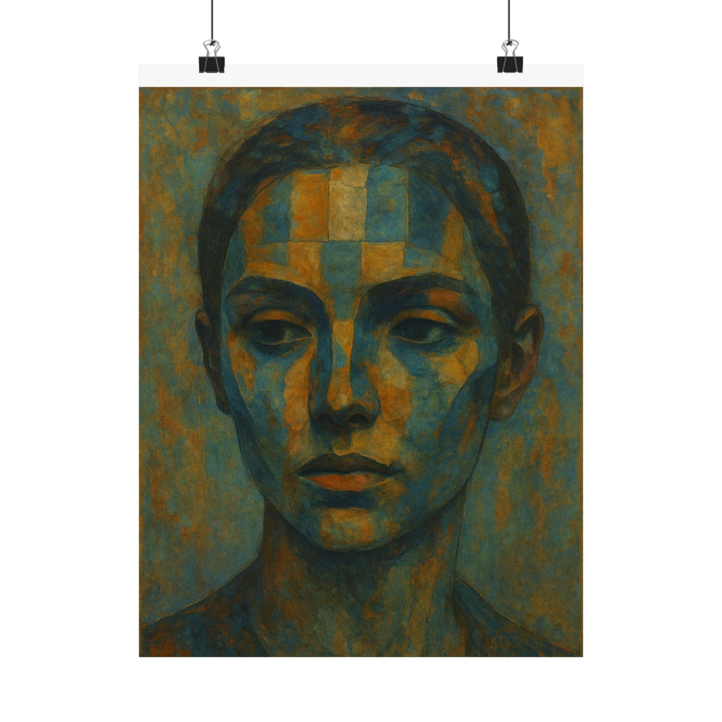 Artistic Matte Vertical Poster Collection, Unique Wall Decor, Abstract Face Art, Home Aesthetic, Gift for Art Lovers