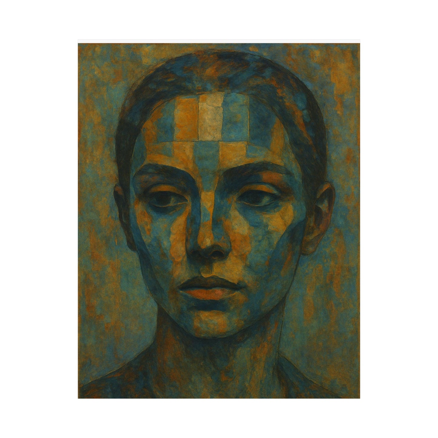 Artistic Matte Vertical Poster Collection, Unique Wall Decor, Abstract Face Art, Home Aesthetic, Gift for Art Lovers