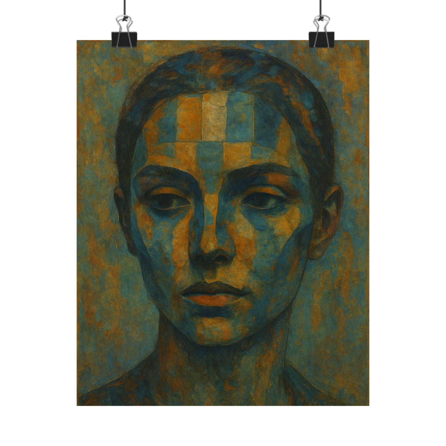 Artistic Matte Vertical Poster Collection, Unique Wall Decor, Abstract Face Art, Home Aesthetic, Gift for Art Lovers