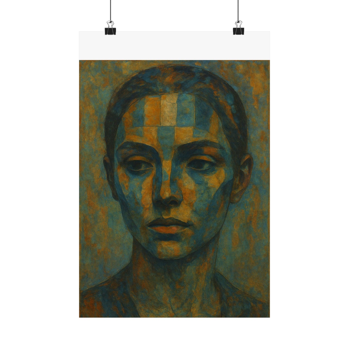 Artistic Matte Vertical Poster Collection, Unique Wall Decor, Abstract Face Art, Home Aesthetic, Gift for Art Lovers