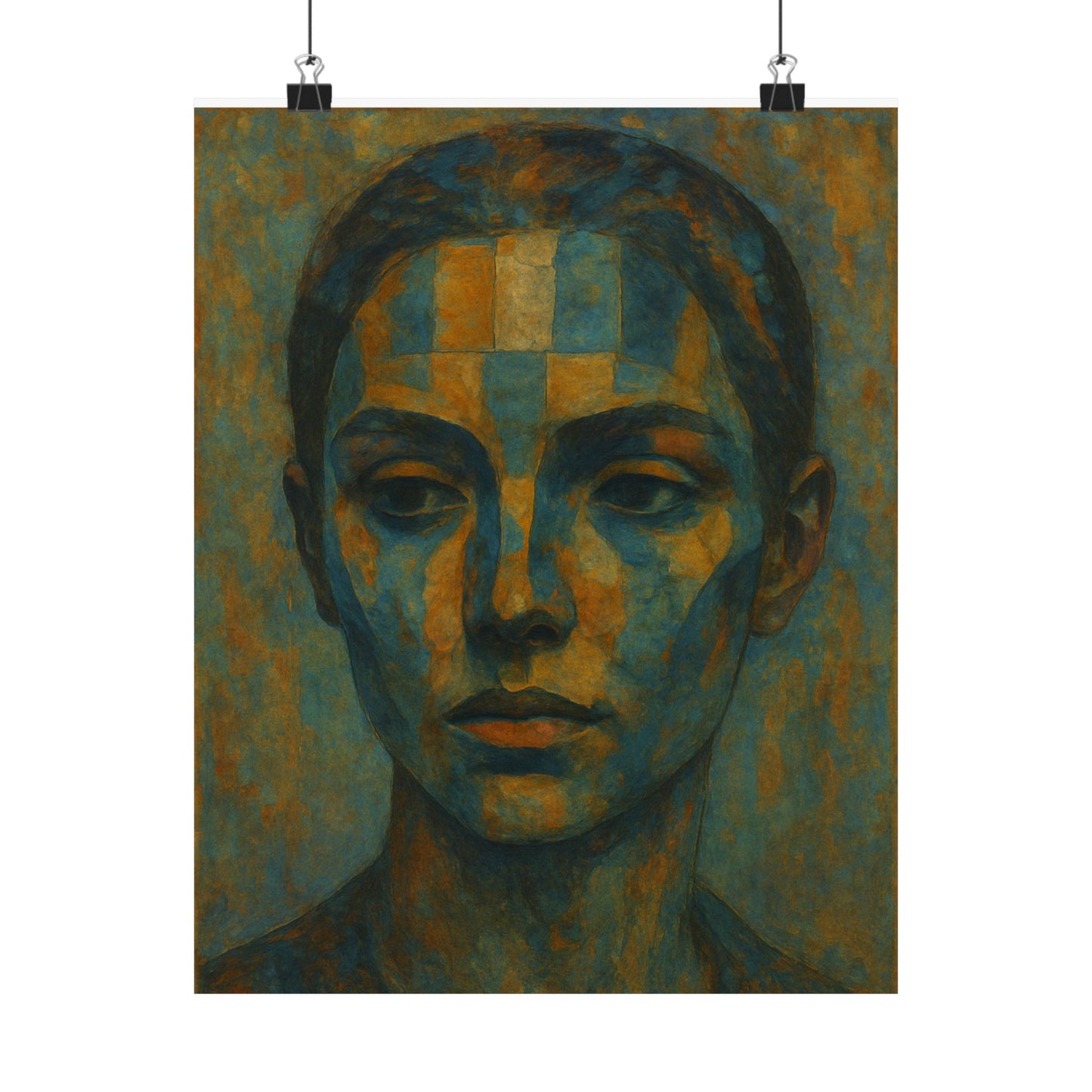 Artistic Matte Vertical Poster Collection, Unique Wall Decor, Abstract Face Art, Home Aesthetic, Gift for Art Lovers