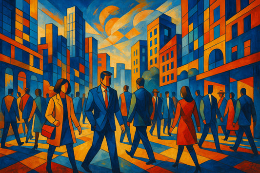 City Life - Modern Art Digital Painting For Print