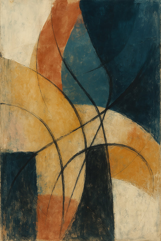 Unique abstract digital painting for print.