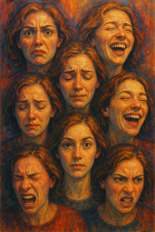 Unique design digital painting portrait for print.
