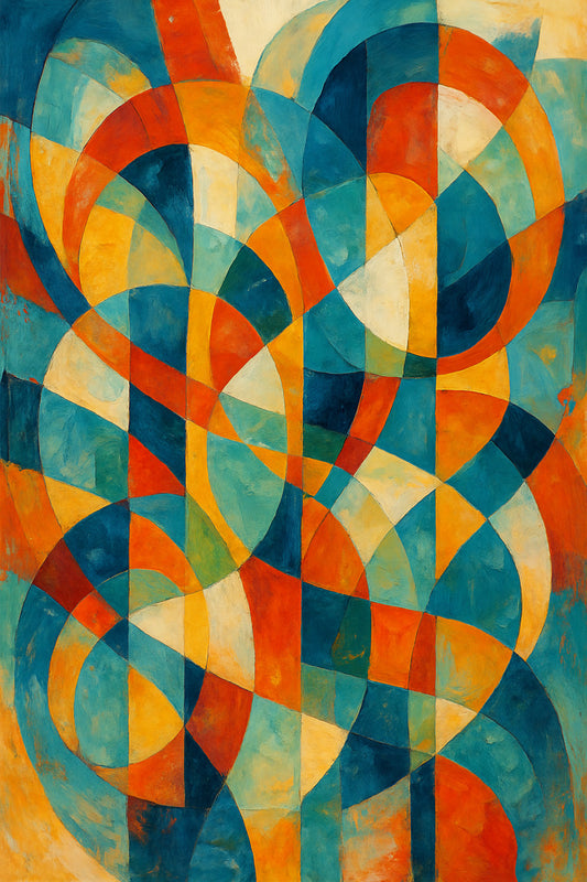 Abstract art digital painting for print.
